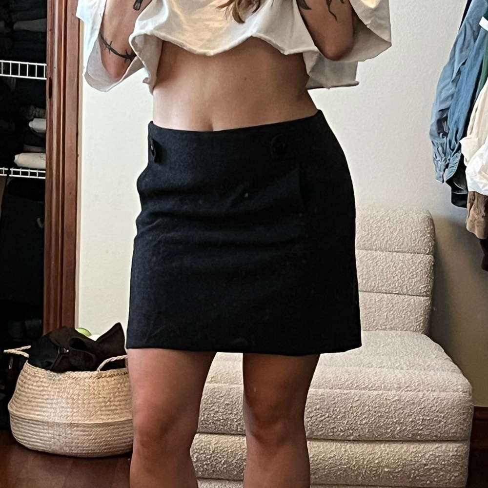 J.Crew Wool above the knee skirt with pockets